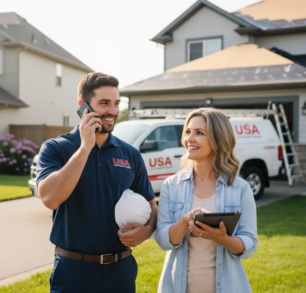 USA Roof Repair Experts customer support in Boothbay